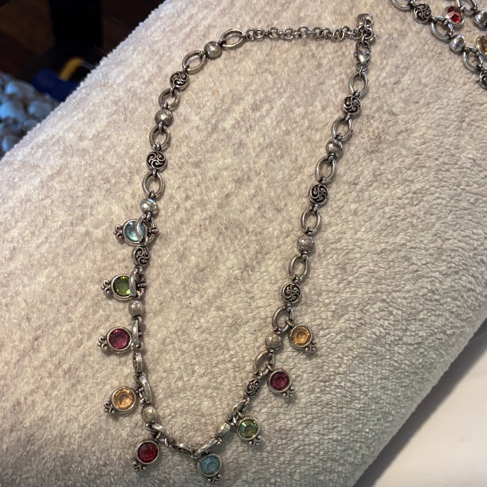 Vintage Brighton matching gemstone necklace and bracelet - Picture 2 of 8